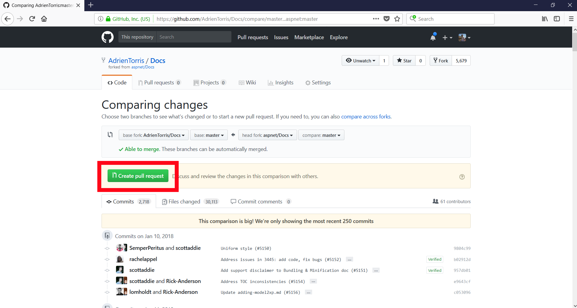 How to update a forked repository from the web UI on GitHub