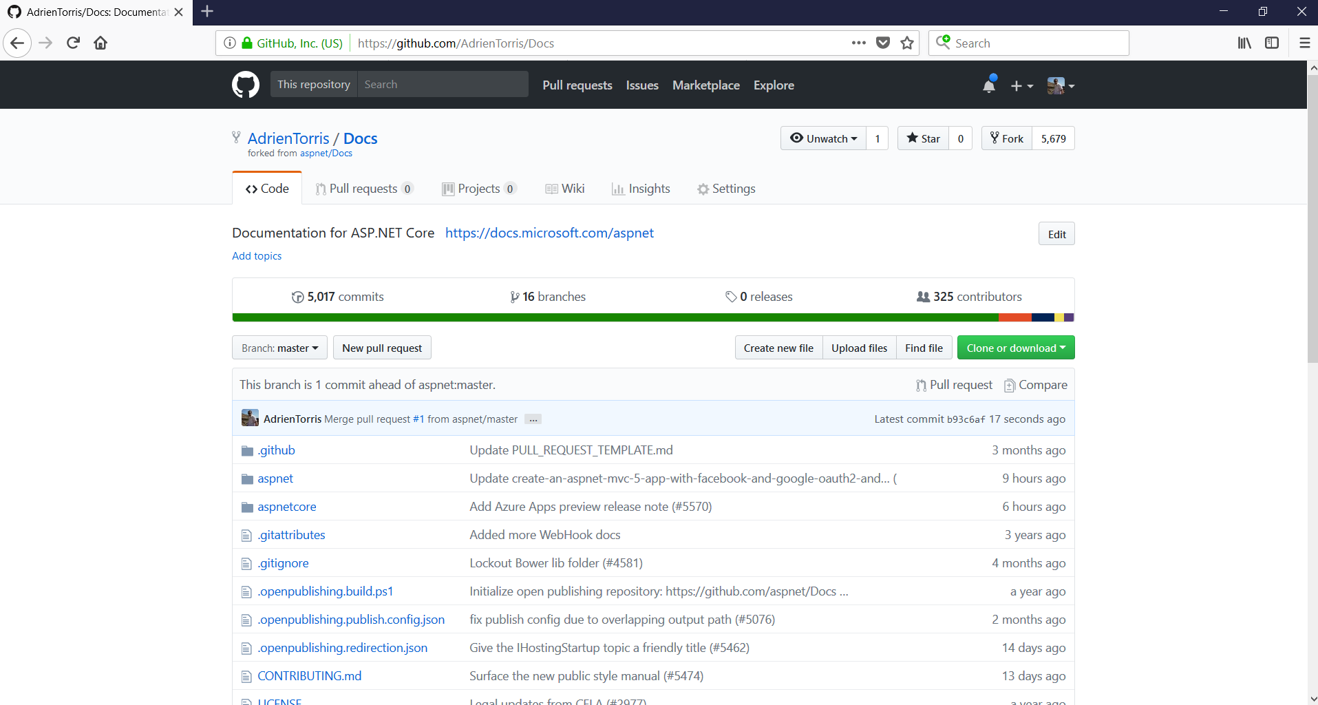 How to update a forked repository from the web UI on GitHub