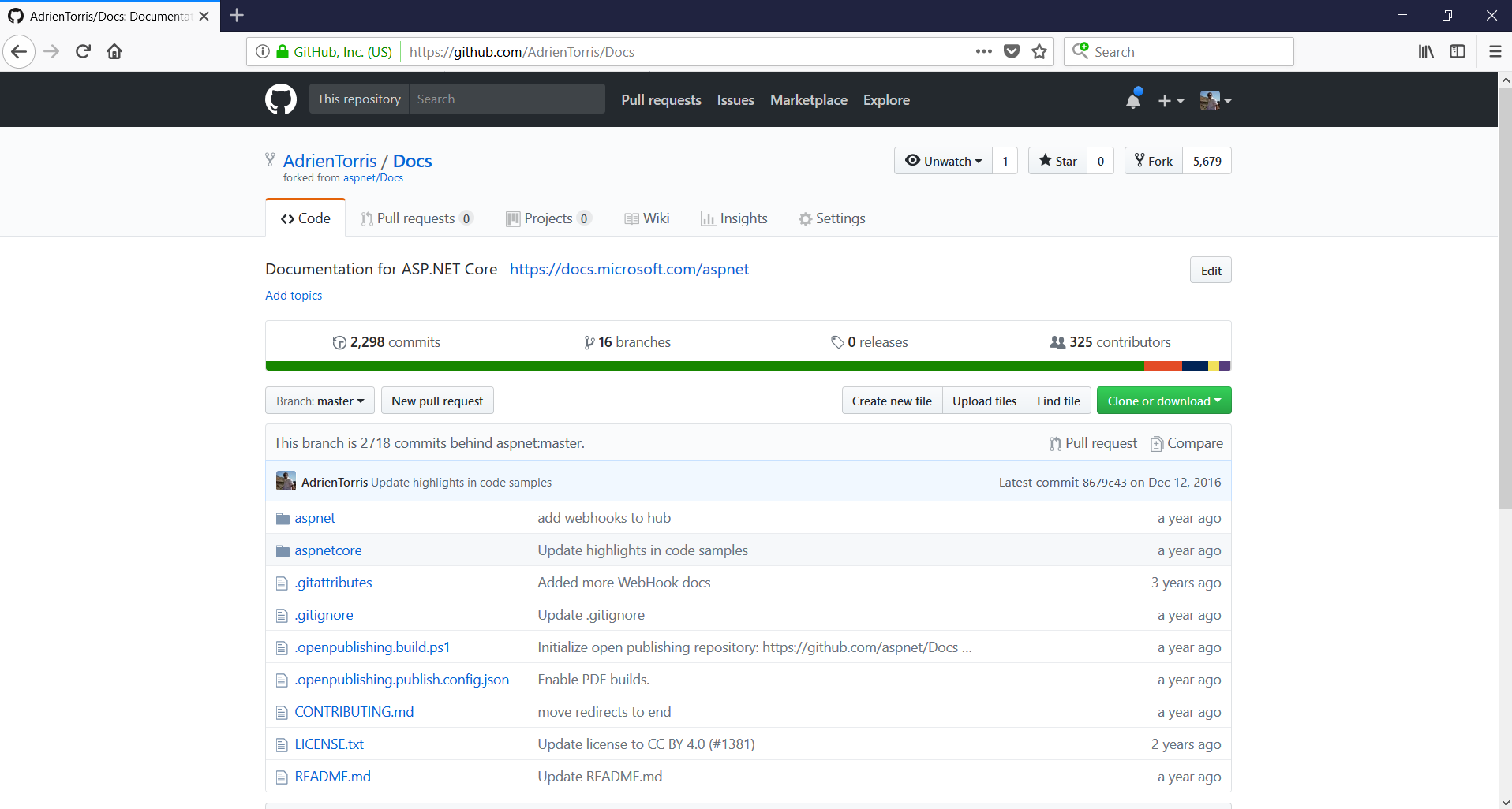 How to update a forked repository from the web UI on GitHub